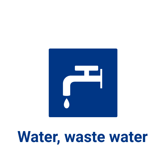 Water, waste water